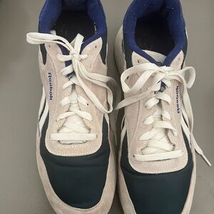 Reebok Men's Blue and White Athletic Sneakers